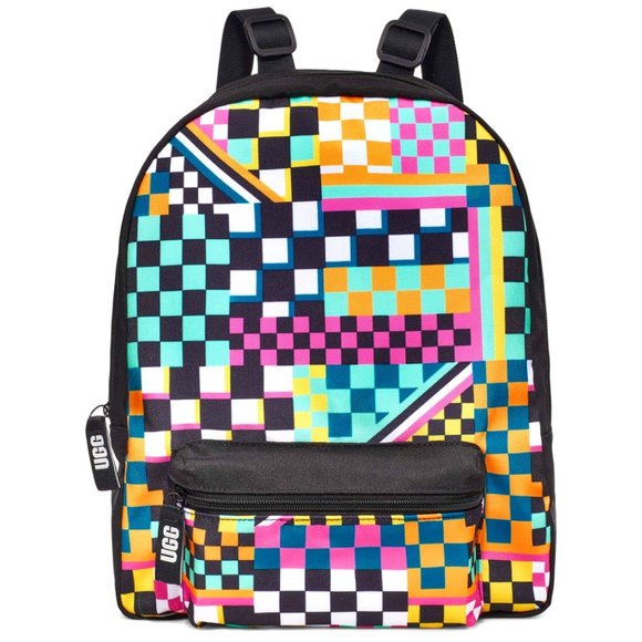 UGG Canvas Multicolor Checkered Backpack - Picture 1 of 3